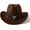 Brown, variant on Classic Womens Western Cowboy Cowgirl Hats with Wide Belt