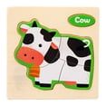 thumbnail image 1 of Wooden Puzzle Children-Animal Traffic Dinosaur Puzzle Toy, 1 of 1