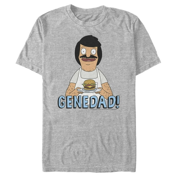 Men's Bob's Burgers Genedad Portrait Graphic Tee Athletic Heather Small