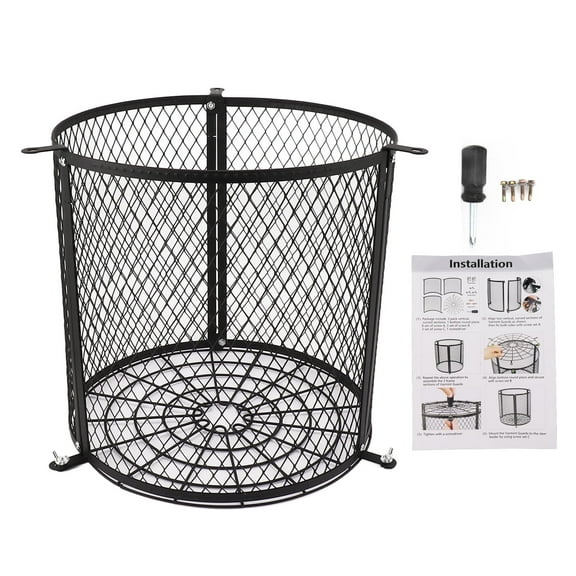 Varmint Feeder Cage, Stainless Steel Quick Lock Stable and Reliable Feeder Protective Guards Cage for Outdoor