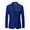 Blue, variant on Blazer Men Business One Button Suit Jacket Regular fit Casual Sport Coat Mens Blazer Gray 10(XXL)