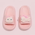 thumbnail image 2 of HCNTES Children Versatile Slippers Soft Comfortable Slides Non-Slip for All Seasons Indoor Outdoor Beach Pool(Z01-Pink,11), 2 of 8