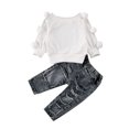 thumbnail image 1 of 2PCS Toddler Kids Baby Girls Sweater Tops Denim Pants Winter Outfits Clothes, 1 of 7