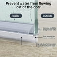 thumbnail image 3 of Casewin 3-Pack Glass Door Seal Strip, 15.75 inch Soft Shower Door Sweep to Stop Leaks, Shower Silicone Seal Strip, 3 of 8