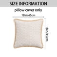 thumbnail image 7 of Unique Bargains Set of 2 Boho Soft Square Throw Pillow Covers for Couch Light Brown, 7 of 7