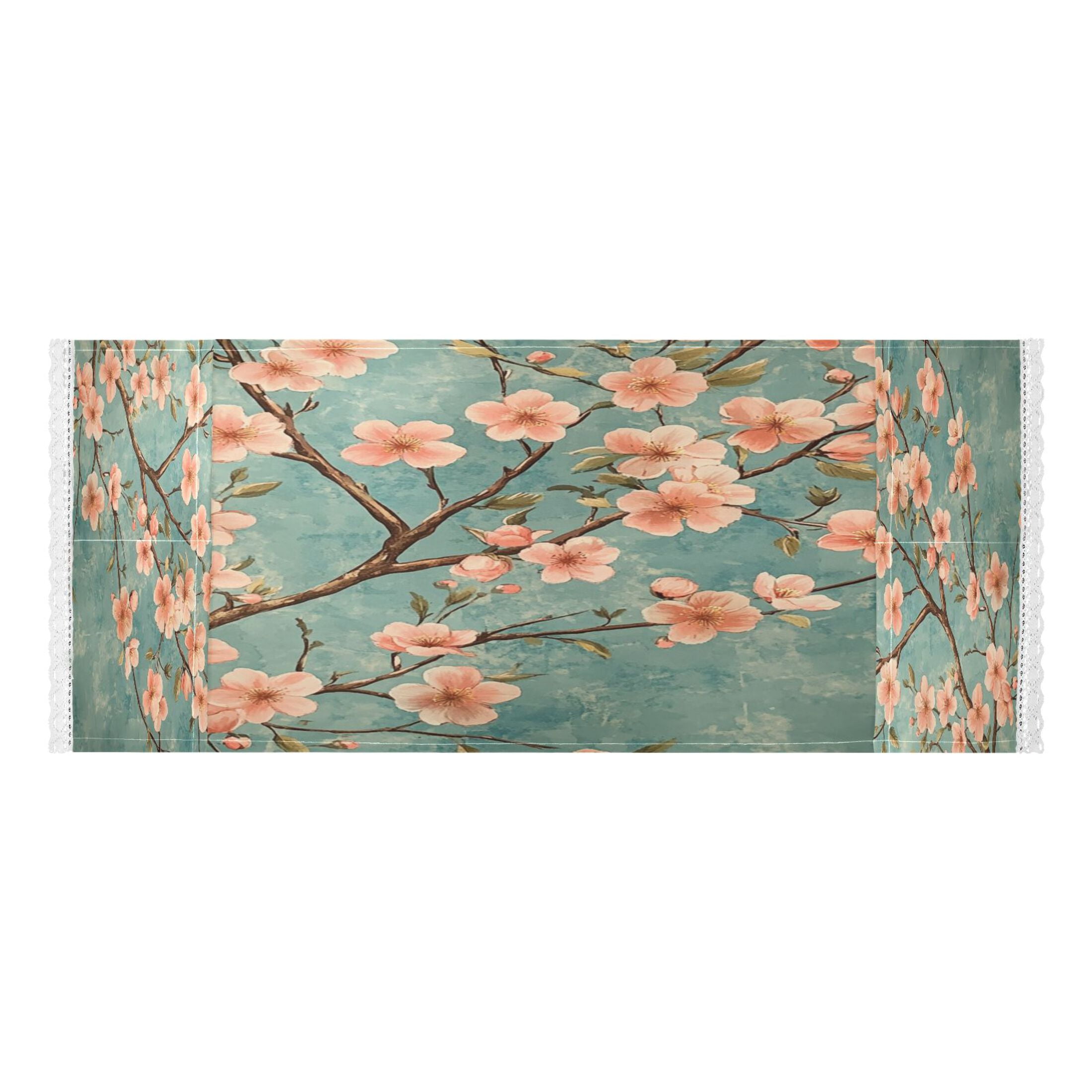 Peach Blossom PatternWasher and Dryer Covers Dust-Proof and Oil Resistant Fridge Cover with 4 Storage Pockets Washing Machine Top Cover for Laundry Kitchen Home 51.2 x 22 In