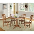 thumbnail image 4 of 36" Round Solid Wood Extension Dining Table with 4 Chairs in Distressed Oak by International Concepts, 4 of 4