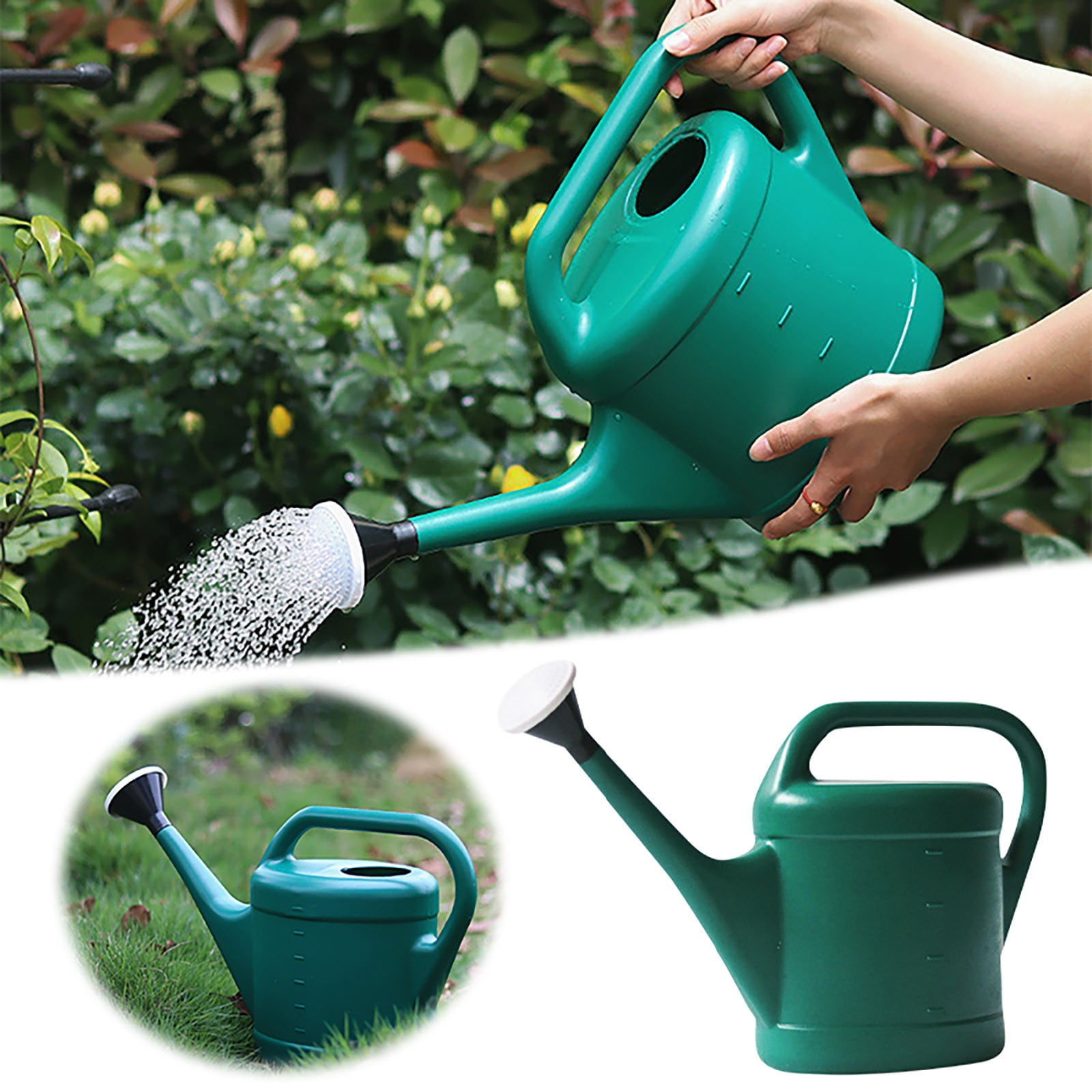 Lightweight Garden Watering Can with Long Spout, Large Capacity Plastic Water Pot for Plants, Flowers & Vegetables