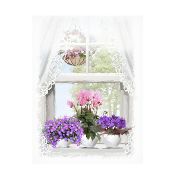 The Macneil Studio 'Window Flowers' Canvas Art