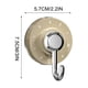 thumbnail image 2 of Bathroom And Toilet Non Perforated Rotating Suction Cup Hook, 2 of 6
