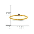 thumbnail image 2 of 1/20 14k Gold Filled Light Purple Cubic Zirconia Bezel 1.0mm Stacking Ring Size 5 Ring for Women, 2 of 2