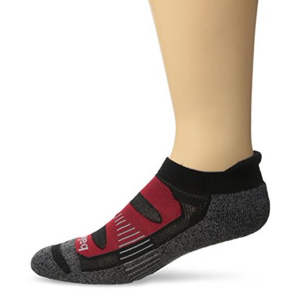 Balega Balega Blister Resist No Show Socks, Black/Red, XLarge