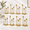 Brass Gold-8 Sets (24 Pcs), variant on 24 Black Taper Candle Holder Bulks For Wedding Party Table Decor