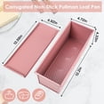 thumbnail image 4 of Molde Pullman para Pan Tostado 33 cm Rosa Antiadherente con Tapa, 4 of 8