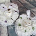 thumbnail image 5 of Wedding Bearer with Rose Flower Decor Heart Shape Box Wedding Cushion Engagement Party Accessory, 5 of 8