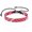 Red, variant on Men Cotton Ethnic Style Woven Bracelet Geometric Braided Hand String Women-Black