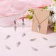 thumbnail image 4 of 1 caja de 100 dijes de alas de ángel, dijes de amor de plata, aleación, rosa tibetana, pluma, flor, ala de ángel, dijes de San Valentín a granel, 4 of 6