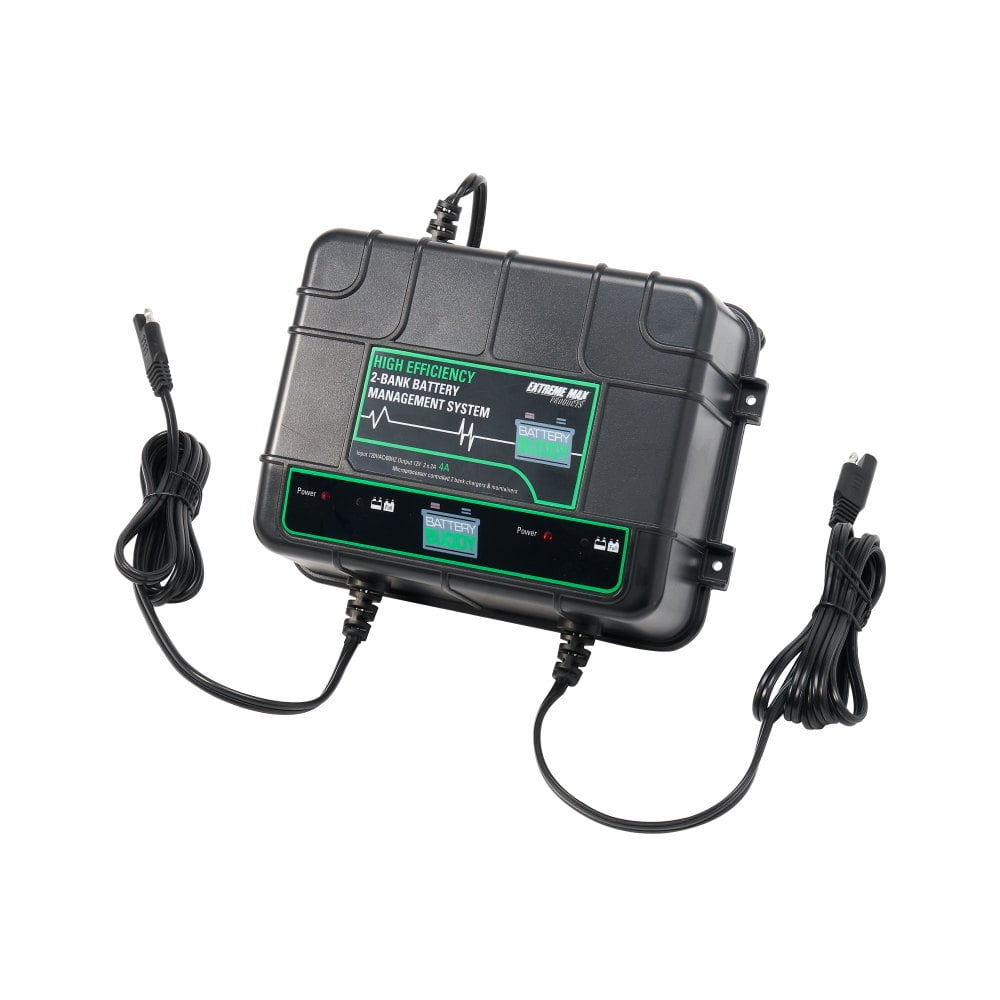 Extreme Max 1229.4026 Battery Buddy 2Bank Battery Charger/Maintainer