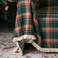thumbnail image 4 of XmhyTop-A Christmas Couch Cover - Modern Coffee Plaid Jacquard Sectional Sofa Slipcover 71"x 134", Green, 4 of 5