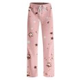 thumbnail image 4 of Pajama Bottoms for Women Star Graphic Print Pjs Comfy Drawstring Sleepwear Long Pajamas Pants, 4 of 6