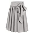 thumbnail image 4 of XIAONU Women's Tie Wrap Skirt High Waist Pleated A Line Midi Casual Bottoms, 4 of 6