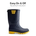 thumbnail image 4 of Kids Rain Boots Easy-On Lightweight Waterproof Non-Slip Sole for Boys & Girls Outdoor Play Rainy Day Comfortable, 4 of 5