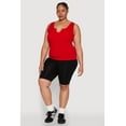 thumbnail image 3 of Womens Plus Size Seamless Notch Neck Tank Top, 3 of 5