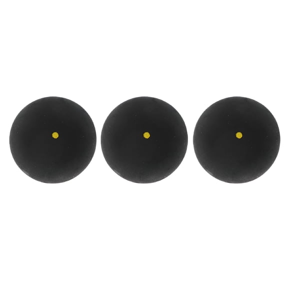 BESTSKY 3 Pcs / Set 4cm Squash Ball Yellow Racquetball Balls Racket Sports