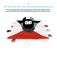 thumbnail image 4 of Manta de seguridad para bebé de alto contraste con sonido de tintineo y crujido | Peluche sensorial suave para recién nacidos y bebés | Manta de estimulación visual en blanco y negro, 4 of 6