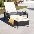thumbnail image 3 of Sillón de patio HAPPYGRILL, juego de 2 sillones de mimbre de ratán, 3 of 9
