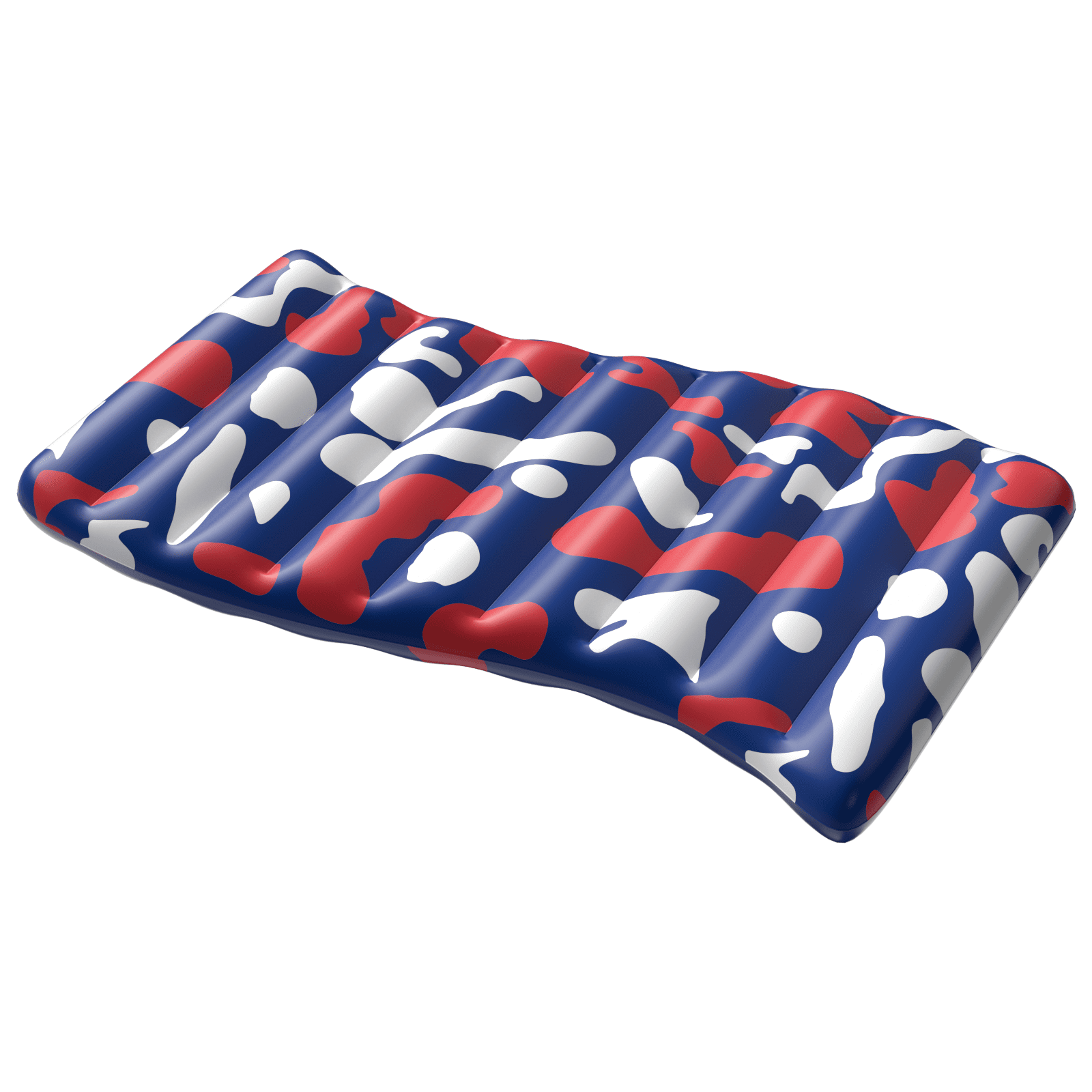 Koolwaves Red, White and Blue Inflatable Pool Lounger, Ages 8 & up, Unisex