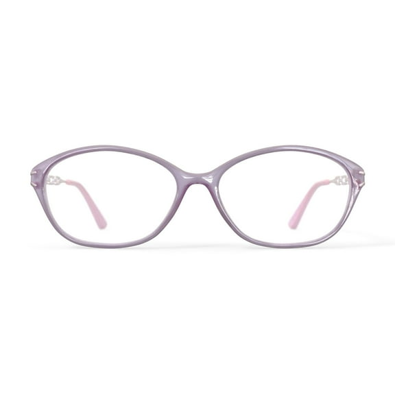 Sophia Loren Women's SL1545 Oval Prescription Eyeglasses with Case, Purple