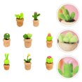 thumbnail image 2 of MasteelfCA 8pcs DIY Needle Felt Kit Mini Cactus Decorations Wool Felting Starter Materials, 2 of 8