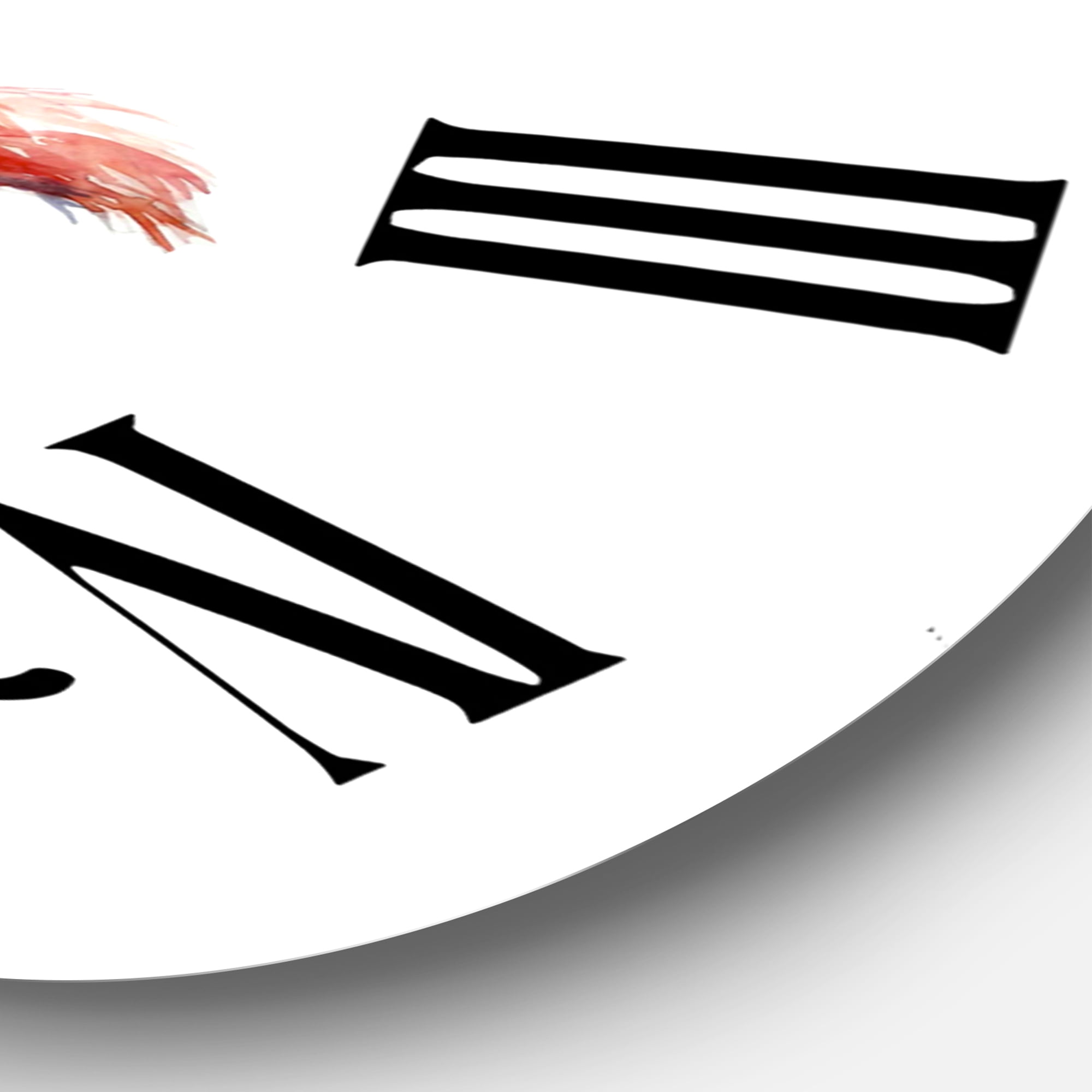 Designart 1 in Farmhouse Wall Clock