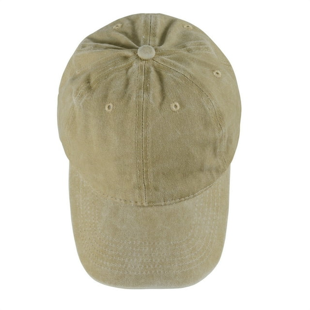 Khaki Khaki Color Washed Baseball Cap Featuring Durable Construction And Timeless Appeal For Men Fashion And Outdoor Protection