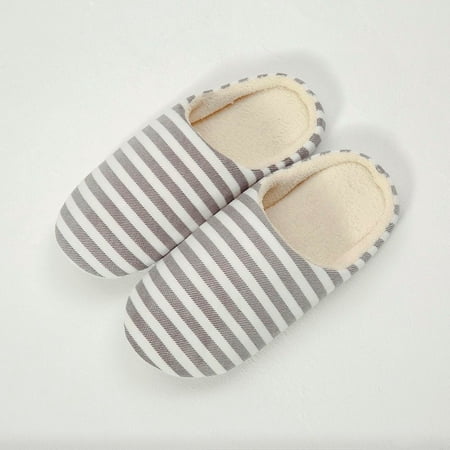 

Tejiojio Indoor House Slippers Clearance Women Silent Slippers and Soft Soled Floor Cotton Slipper