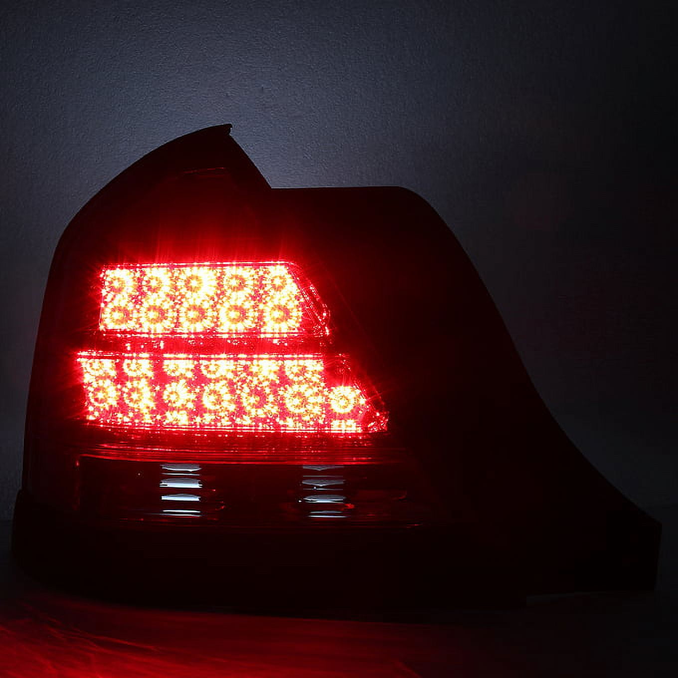 AKKON - For Dark Red 1998-2011 Crown Victoria LED Tail Lights Brake Lamp Replacement Driver And Passenger Side Pair