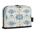 thumbnail image 2 of Standing Pencil Case with Base Large Capacity Stationery Pouch Pen Bag with Zipper for Women Men Elegant and Timeless Blue Flower, 2 of 7