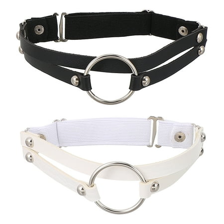 

Frcolor 2 Pcs Thigh Garters Chic Leg Band Adjustable Punk Leg Garter Female Leg Decor