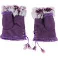 thumbnail image 3 of Mujer invierno cálido medio dedo piel sin dedos escribir librar muñeca, 3 of 5