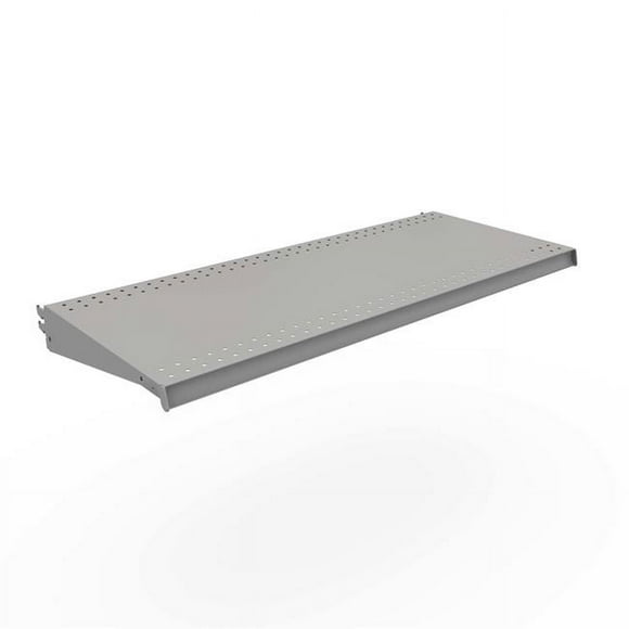 Lozier 9065707 1 x 36 x 15 in. Powder Coated Silver DL Style Shelf - Pack of 2