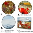thumbnail image 3 of Designart "Mountain Meadow Of Red Poppies I" Poppies Floater Framed Canvas Prints, 3 of 5