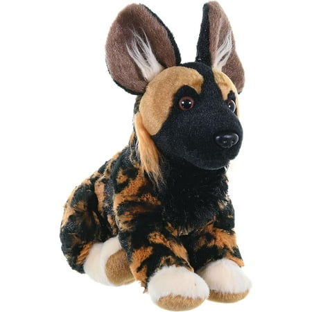 Wild Republic African Wild Dog Plush, Stuffed Animal, Plush Toy, Gifts for Kids, Cuddlekins 8 Inches