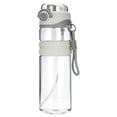 thumbnail image 3 of Sports Water Bottle with Mist Spray - 2-in-1 BPA-Free Drinking Bottle with Misting Function - Leak Proof Hydration Bottle for Gym - 1 Bottle - Gray, 3 of 6