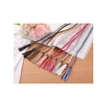 thumbnail image 4 of Cinturones delgados trenzados con flecos para mujeres Inspire Chic, marrón, 132 cm/52 pulgadas, 4 of 7
