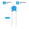 thumbnail image 2 of Uxcell 2.2nf 3kv  High Voltage Ceramic Capacitor, 20 Pcs Ceramic Chip Capacitor Assortment Kit,  Blue, 2 of 5