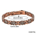 thumbnail image 2 of DAMAI Pure Copper Clover Magnetic Bracelet, Ultra Strength Magnetic Bracelet with 3800 Gauss Magnets & Sparkling Cubic Zirconia, Adjustable Healing Jewelry Gift for Women, 2 of 6