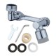 thumbnail image 1 of Grifo de lavado de rotación 1080, aireador, grifo de baño antisalpicaduras (salida doble) Tmvgtek Libre de BPA, 1 of 1