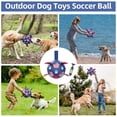thumbnail image 4 of Balón de fútbol para perros QDAN duradero para perros grandes, 20 cm, 4 of 8