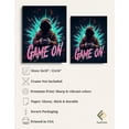 thumbnail image 2 of FlexiPrints - 12x16 Inches “GAME ON” Wall Art – Minimalist Typography Print - Modern Home & Office Decor - Unframed Poster, 2 of 7